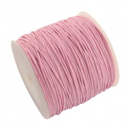 Light Pink Waxed Cotton Cord 1mm 90M Roll