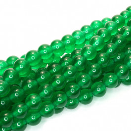 Malay Jade Emerald Green 6mm Round Beads
