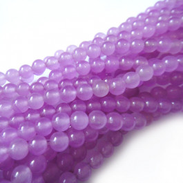 Malay Jade Orchid 4mm Round Beads 