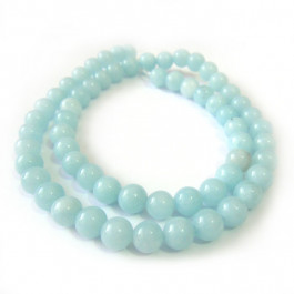 Malay Jade Turquoise 6mm Round Beads
