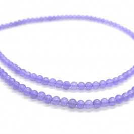 Malay Jade Purple 4mm Round Beads