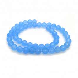 Malay Jade Light Blue 8mm Round Beads