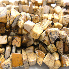 Picture Jasper Large Chip Beads