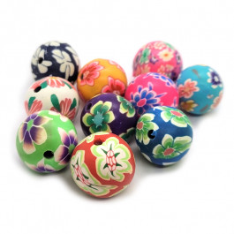 Polymer Clay Beads 16mm