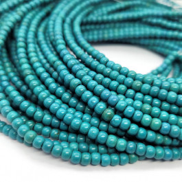 Reconstituted Tibetan Turquoise 4mm Round Beads