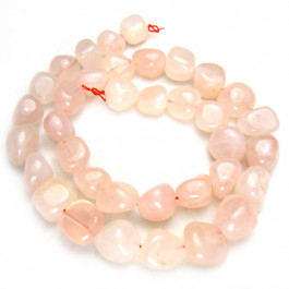 Rose Quartz Polished Nugget Beads 