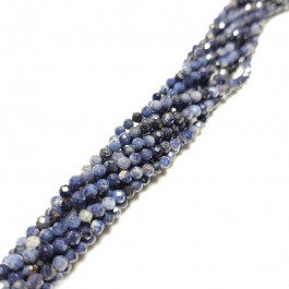 Sapphire Faceted Round Beads