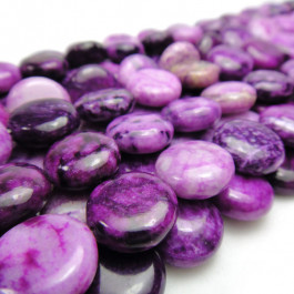 Sugilite 12mm Coin Beads
