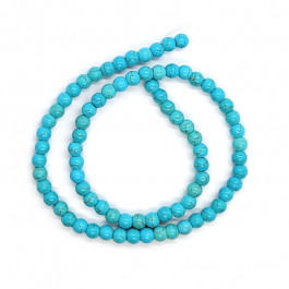 Synthetic Turquoise 6mm Round Beads