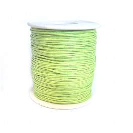 Light Green Waxed Cotton Cord 1mm 90M Roll