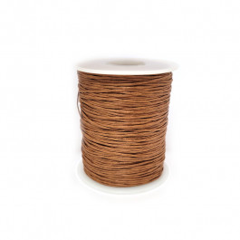 Tan Waxed Cotton Cord 1mm 90M Roll