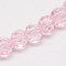 Misty Rose 6mm Faceted Round Glass Beads