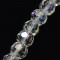 Clear AB Colour Electroplate 8mm Round Glass Beads