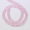 Misty Rose 6x4mm Faceted Abacus Glass Beads