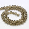Gray 6mm Faceted Round Glass Beads
