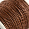 Brown Waxed Cotton Cord 1mm 74M Roll