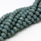 Cadet Blue 6x4mm Faceted Abacus Glass Beads