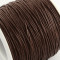 Dark Brown Waxed Cotton Cord 1mm 74M Roll