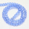 Light Sky Blue 4mm Faceted Round Glass Beads