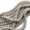 Gray 6x4mm Faceted Abacus Glass Beads