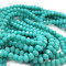 Turquoise 6x4mm Faceted Abacus Glass Beads
