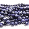 Blue Goldstone Faceted 10mm Round Beads