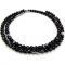 Brazilian Black Sardonyx 4mm Round Beads