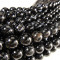 Brazilian Black Sardonyx 8mm Round Beads