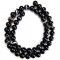 Brazilian Black Sardonyx 8mm Round Beads