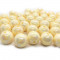 AB Plated Cream Acrylic Bubblegum Beads 16mm