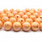 AB Plated Peach Acrylic Bubblegum Beads 16mm