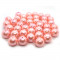 Pink Imitation Pearl Acrylic Bubblegum Beads 16mm