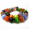 Cats Eye Multicolour 12mm Round Beads 