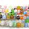 Cats Eye Multicolour 4mm Round Beads