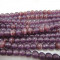Cats Eye Deep Purple 4mm Round Beads