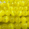 Cats Eye Yellow 8mm Round Beads