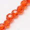 Red 4mm Faceted Round Glass Beads