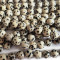 Dalmation Jasper 10mm Faceted Round Beads