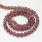 Purple 8mm Faceted Round Glass Beads