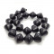 Dyed Black Wood 20x20mm Saucer Beads