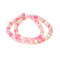 Dyed Jade Pink Multicolour 6mm Round Beads