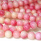 Dyed Jade Pink Multicolour 8mm Round Beads