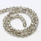 Gainsboro 8mm Faceted Round Glass Beads