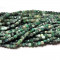 Emerald Faceted Cube Beads