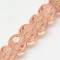 Light Salmon 8mm Faceted Round Glass Beads