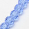 Light Sky Blue 4mm Faceted Round Glass Beads