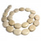 Fossil Stone 15x18mm Oval Beads