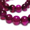 Fuchsia Agate Round 8mm Gemstone Beads