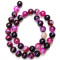 Fuchsia Agate 10mm Round Beads