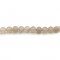 Grey Agate Matte 6mm Round Beads